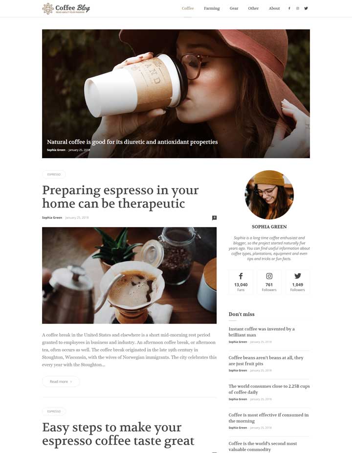 Coffee Blog